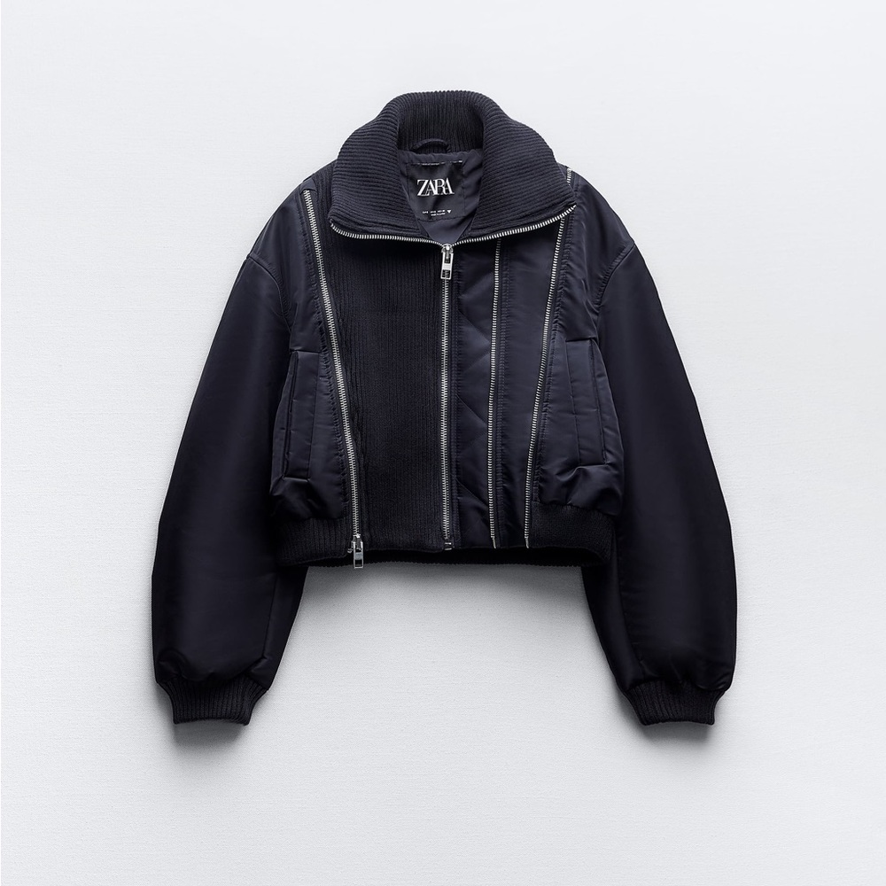 Zara Navy Blue Jacket - Picture 2 of 6